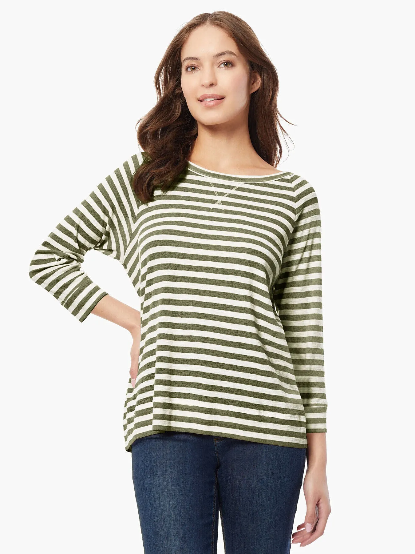 Crewneck Raglan Sedona Knit Top