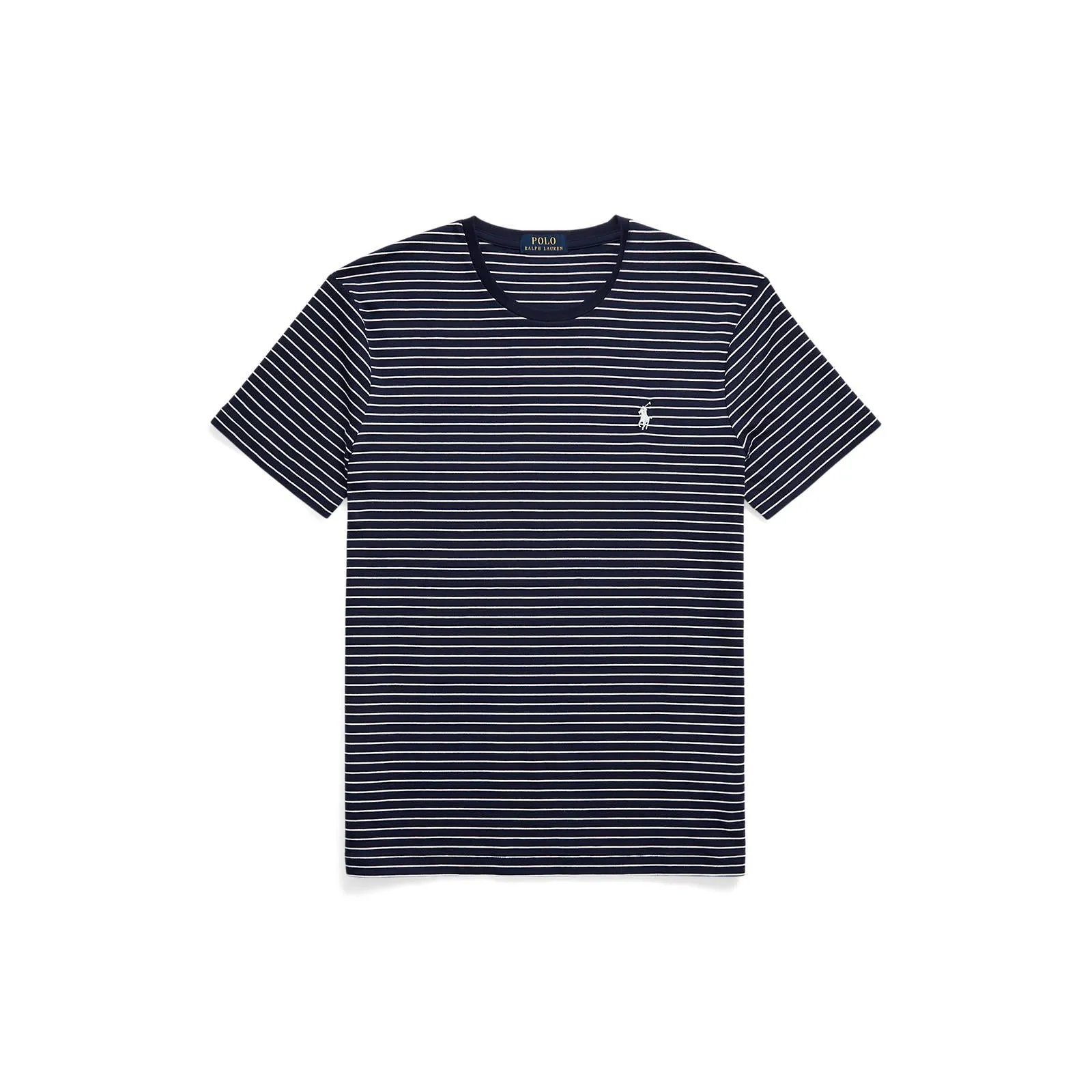 Custom Slim Fit Soft Cotton T-Shirt - French Navy/White