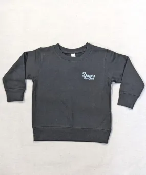 Dave's New York Kids Vintage Logo Crewneck Sweatshirt - Black