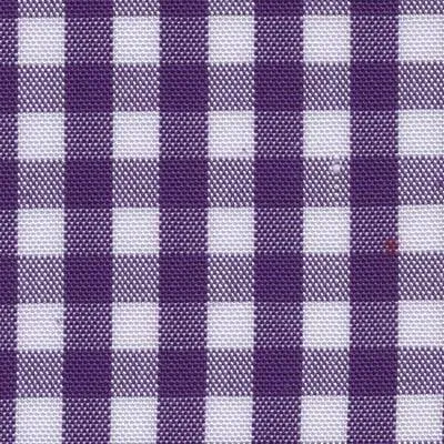 Deep Purple Medium Check Fabric Classic Custom Shirt