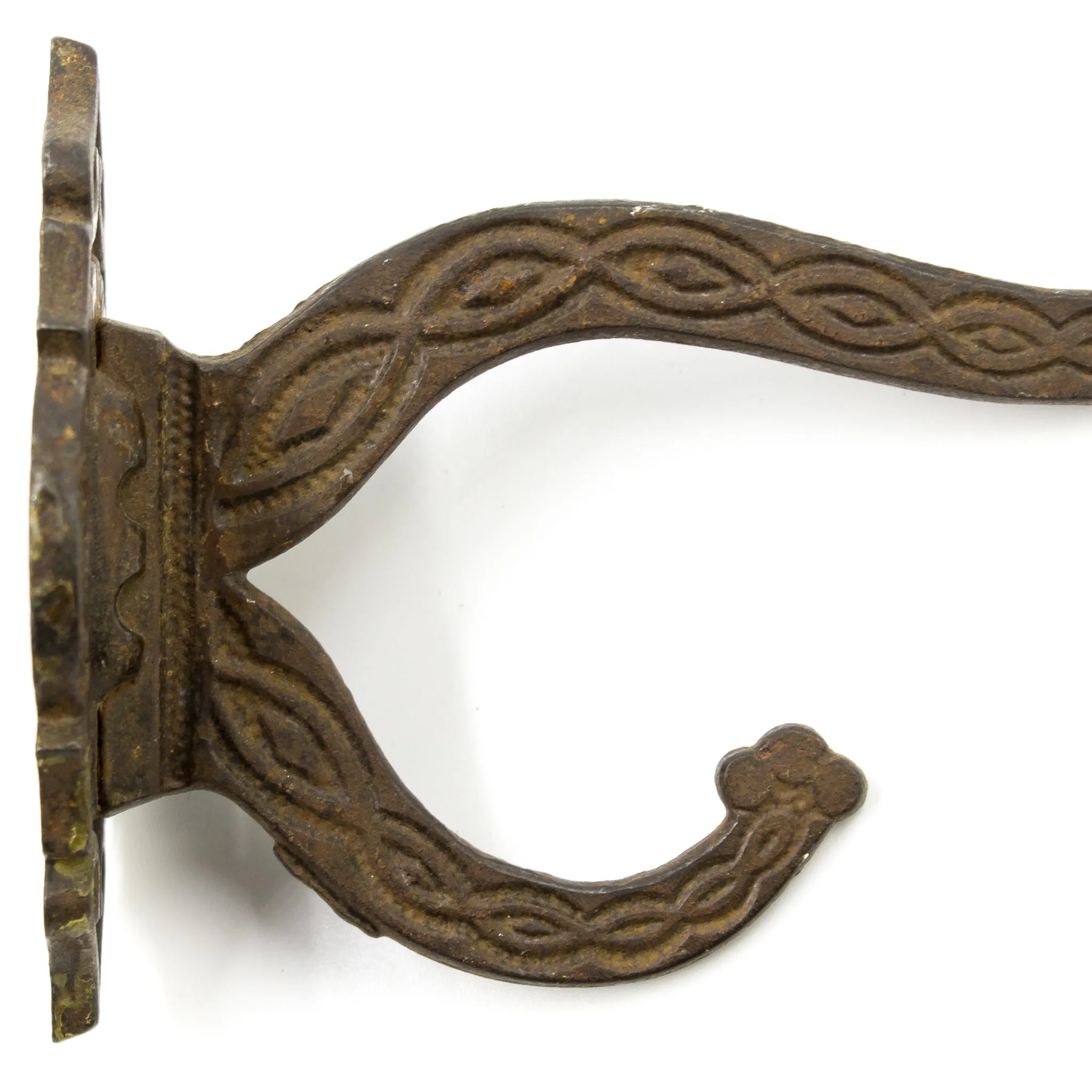 Detailed Iron Victorian Coat and Hat Hook