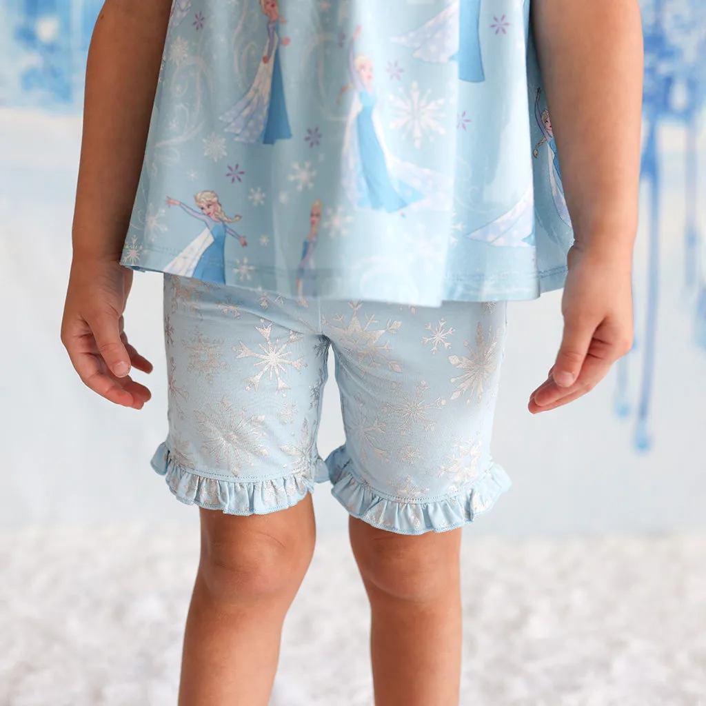 Disney Frozen Elsa Top Ruffled Short Set