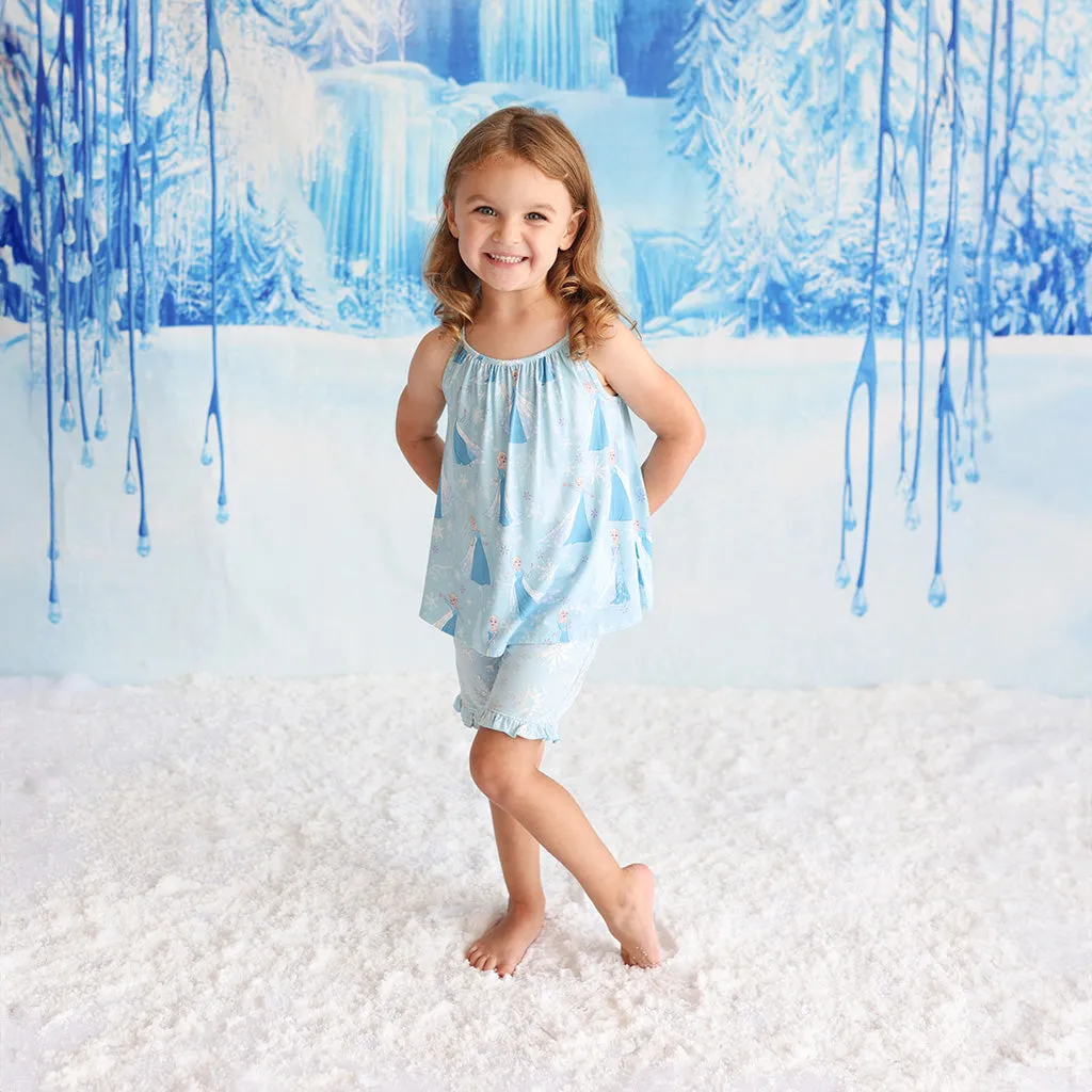 Disney Frozen Elsa Top Ruffled Short Set