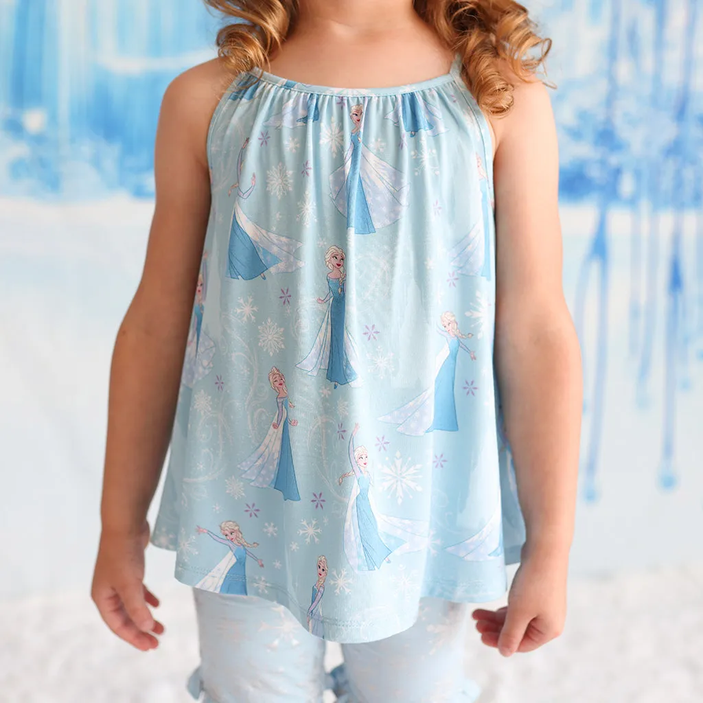 Disney Frozen Elsa Top Ruffled Short Set