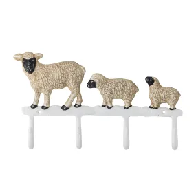 Dolly Coat Rack, White, Metal