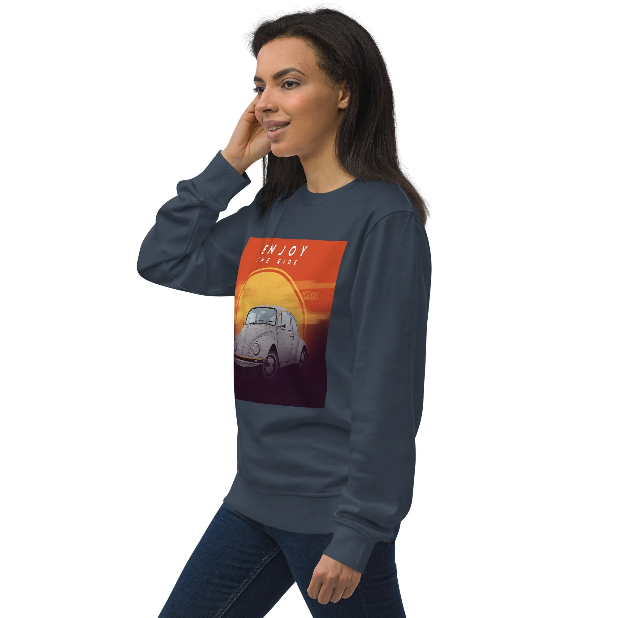 Enjoy the Ride Vintage Graphic Women Organic Sweatshirt