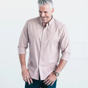 Essential Button Down Collar Casual Shirt - Light Currant Cotton Twill