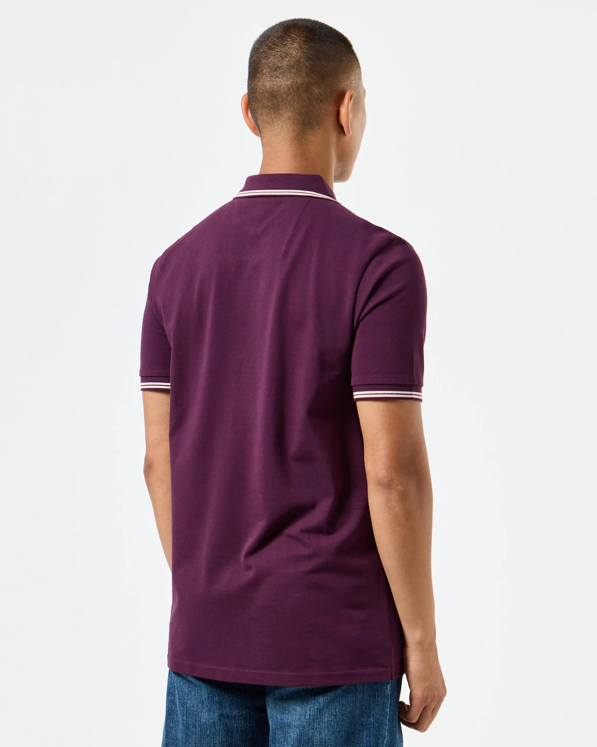 Farina Polo Shirt Acai Berry/Pale Blush