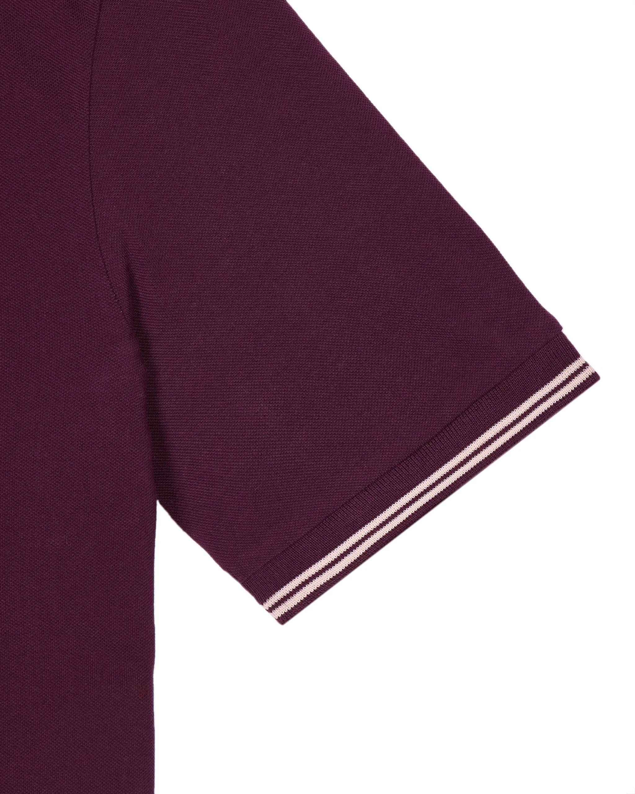 Farina Polo Shirt Acai Berry/Pale Blush