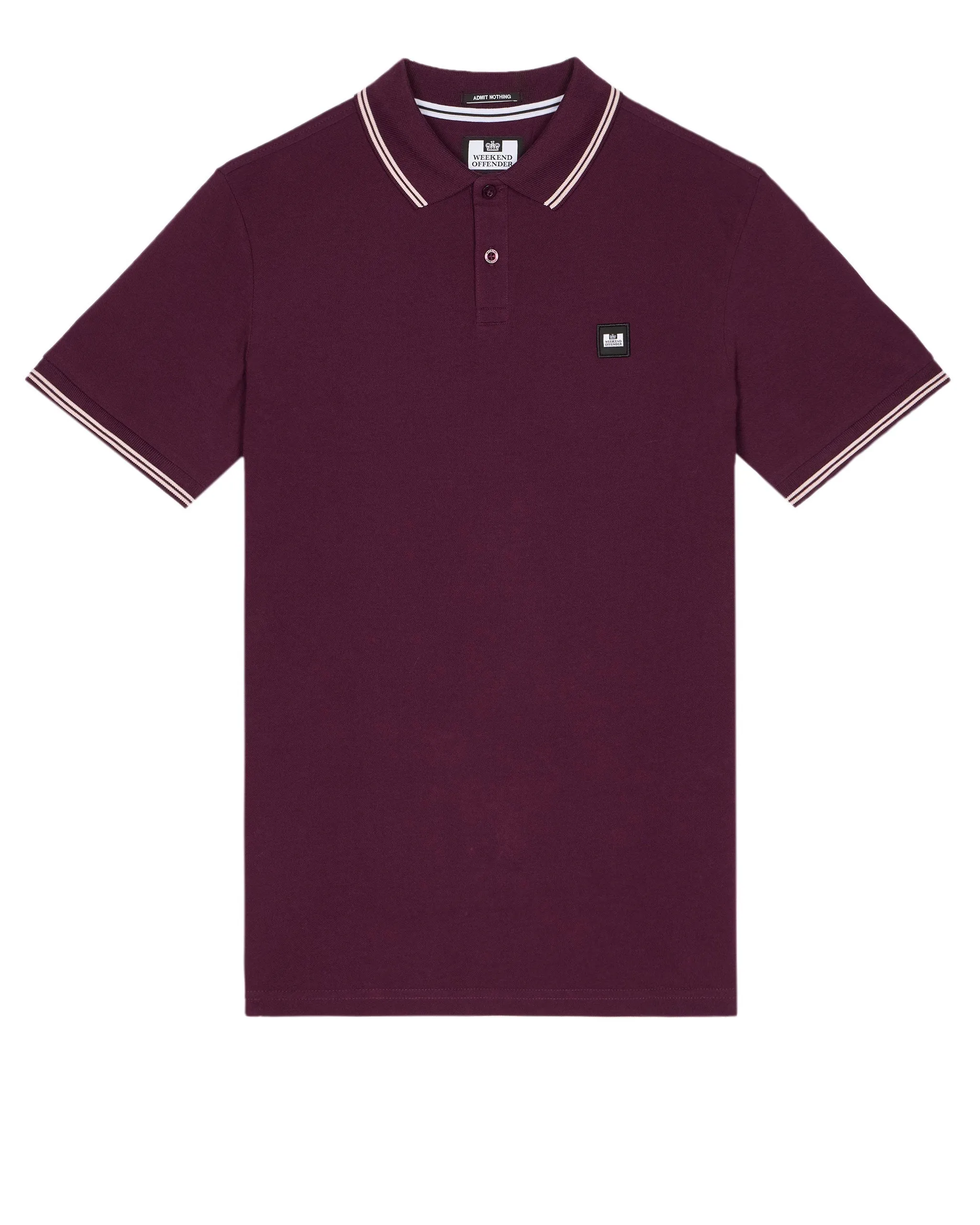 Farina Polo Shirt Acai Berry/Pale Blush