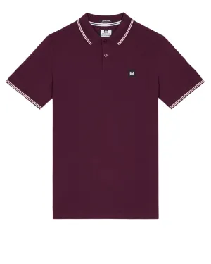 Farina Polo Shirt Acai Berry/Pale Blush