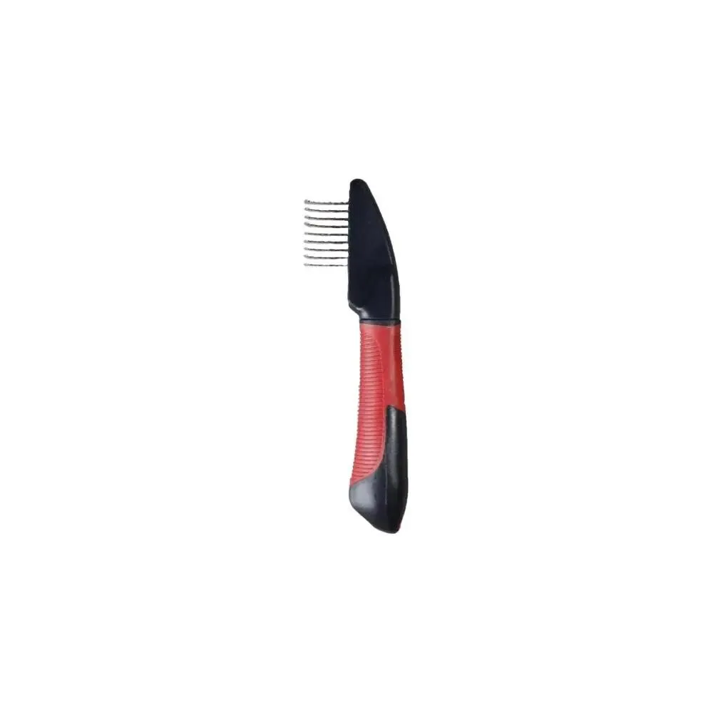 Flamingo Professional Dematting Comb and Handle Small Round Blade 9 Teeth