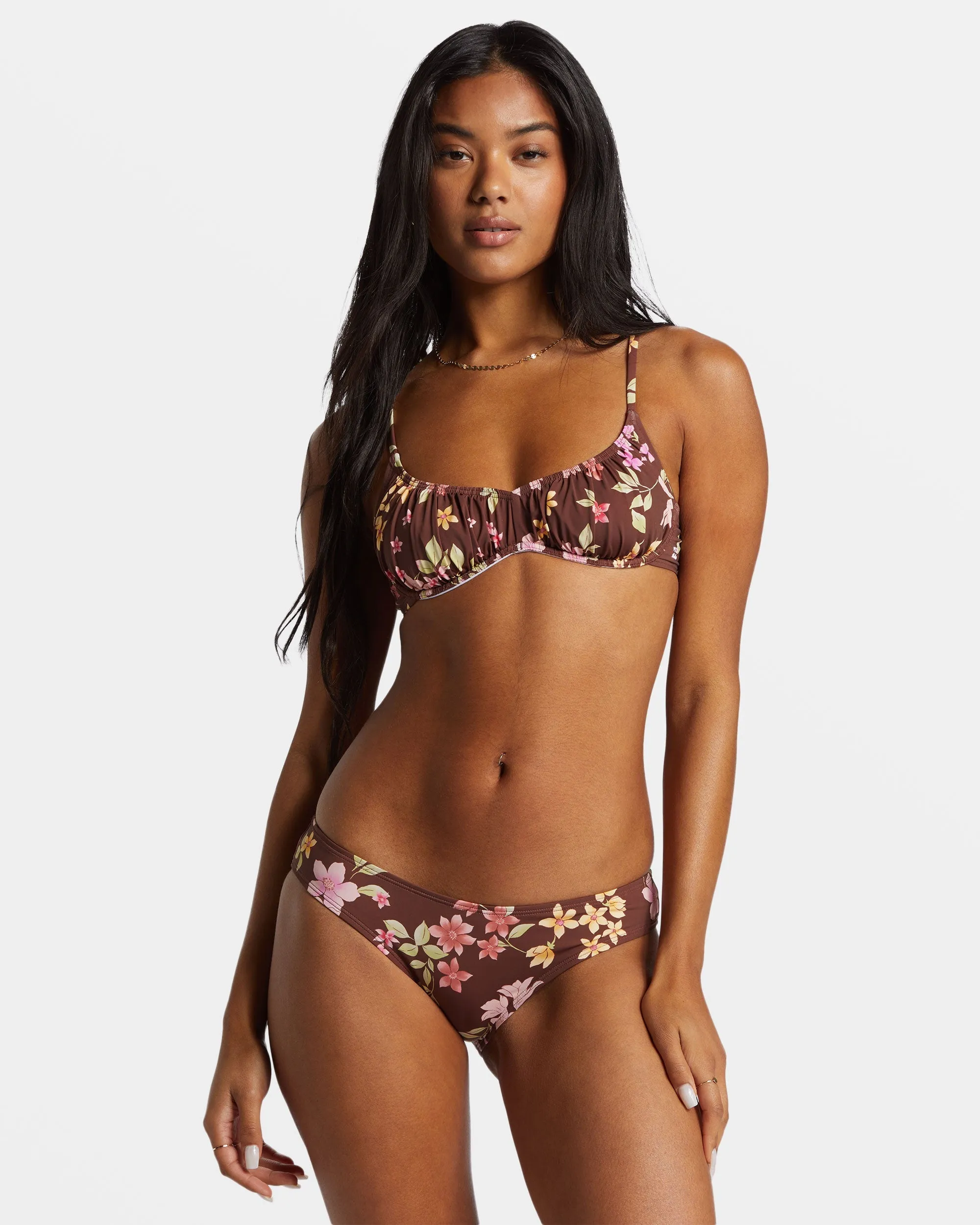 Free To Be Bliss Bralette Bikini Top - Choc Chip