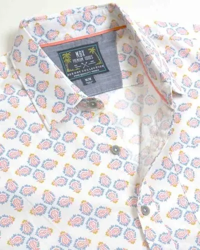 Geo Tile Men's Button Up Shirt