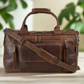 Greenwood Leather Regina Large Travel Duffle Bag