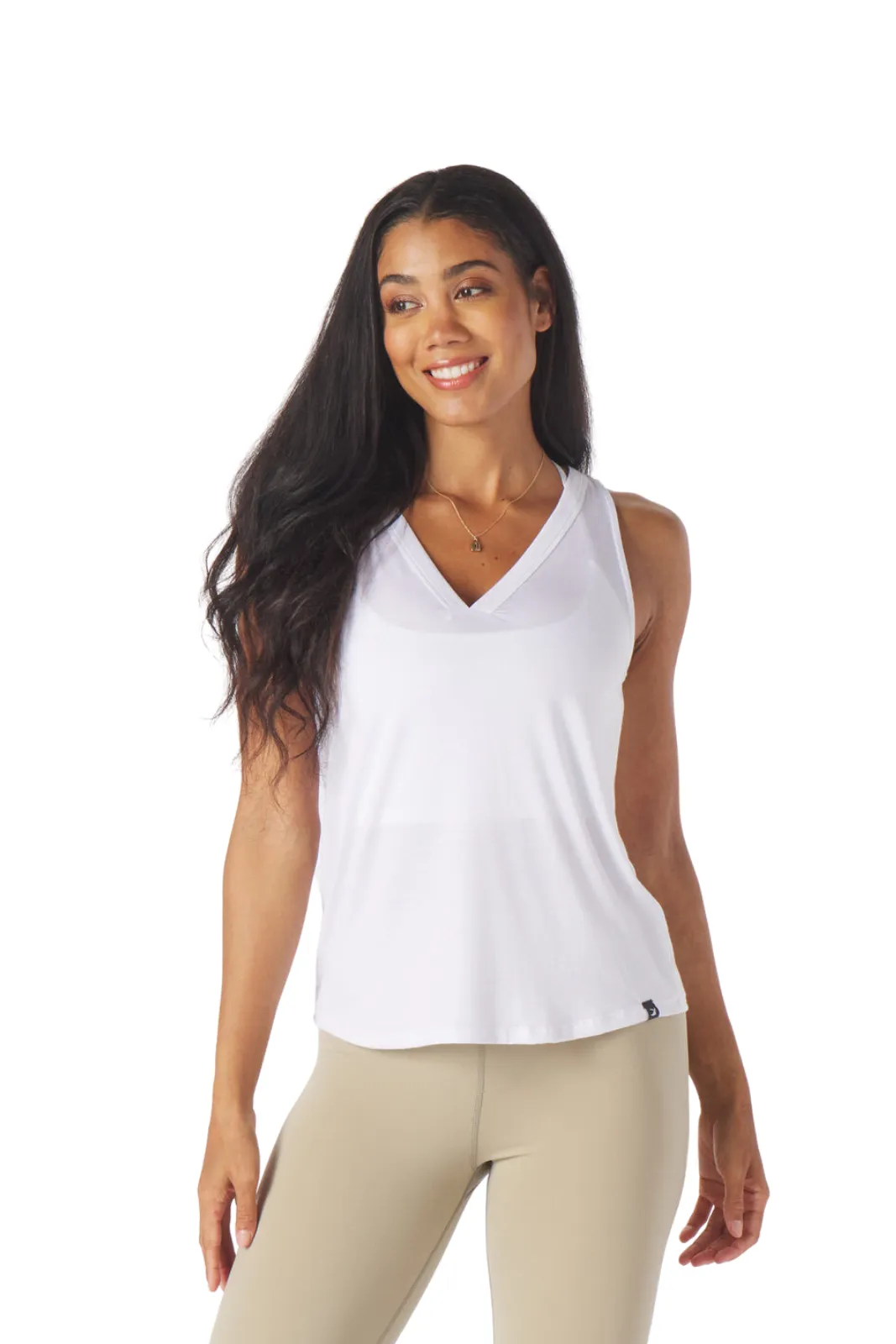 Half Volley Tank, White