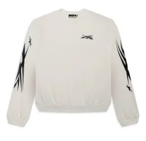 Hellstar Sports White Crewneck Sweater