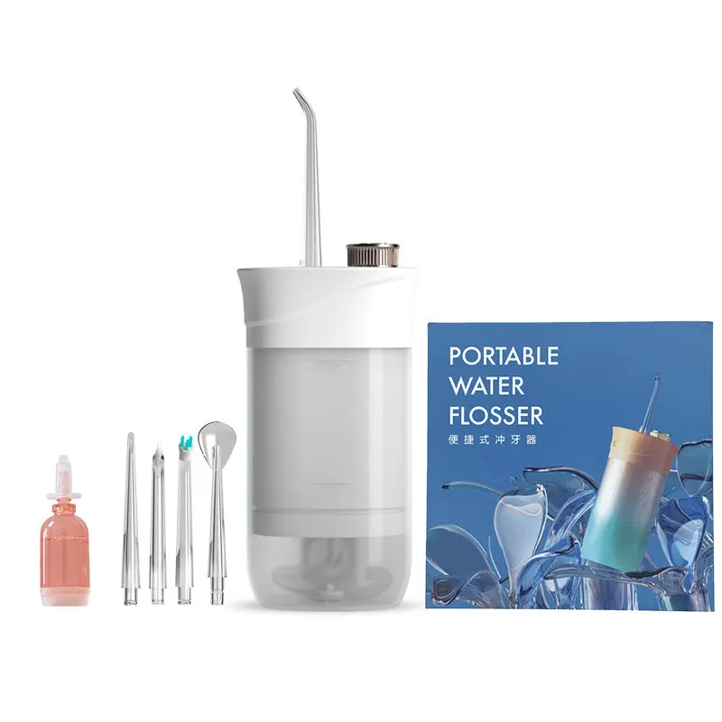 Home Oral Irrigator Dental Portable Water Flosser Tips USB Rechargeable 200 ML Water Tank Flosser Irrigator For Cleaning Teeth