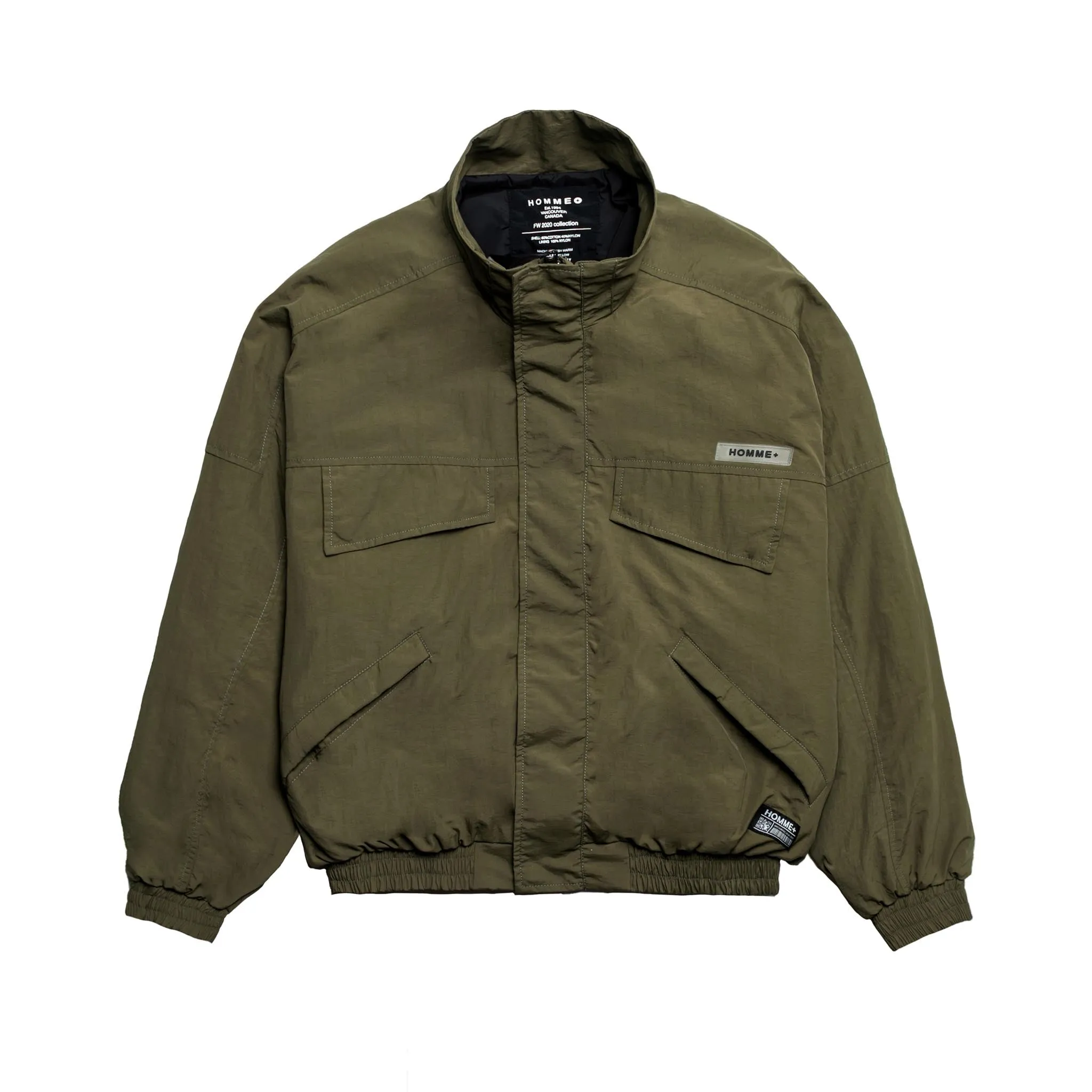 HOMME  Quilted Bomber Army