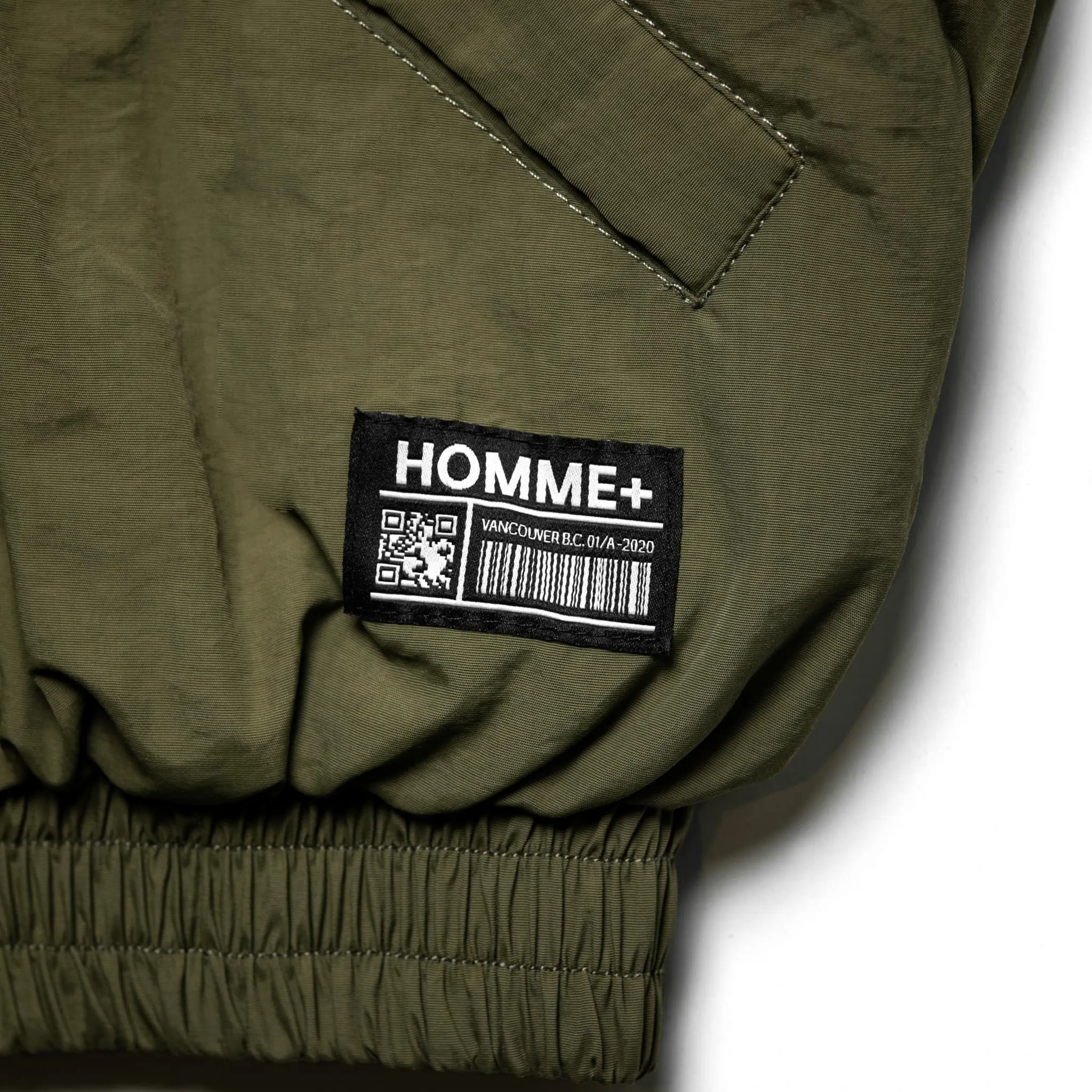 HOMME  Quilted Bomber Army