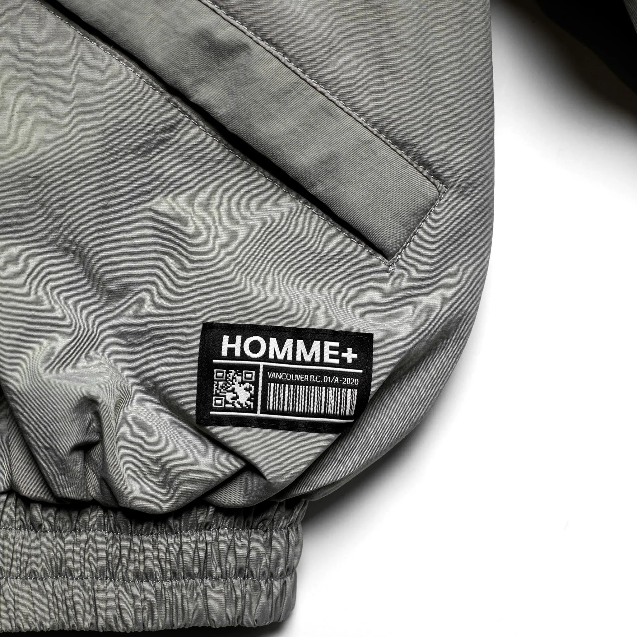 HOMME  Quilted Bomber Grey