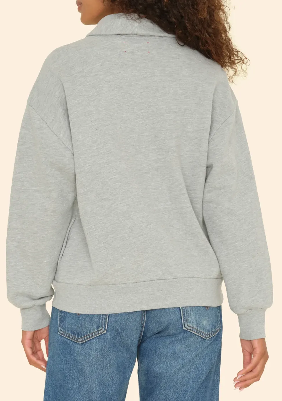 KASS SWEATSHIRT - HEATHER GREY