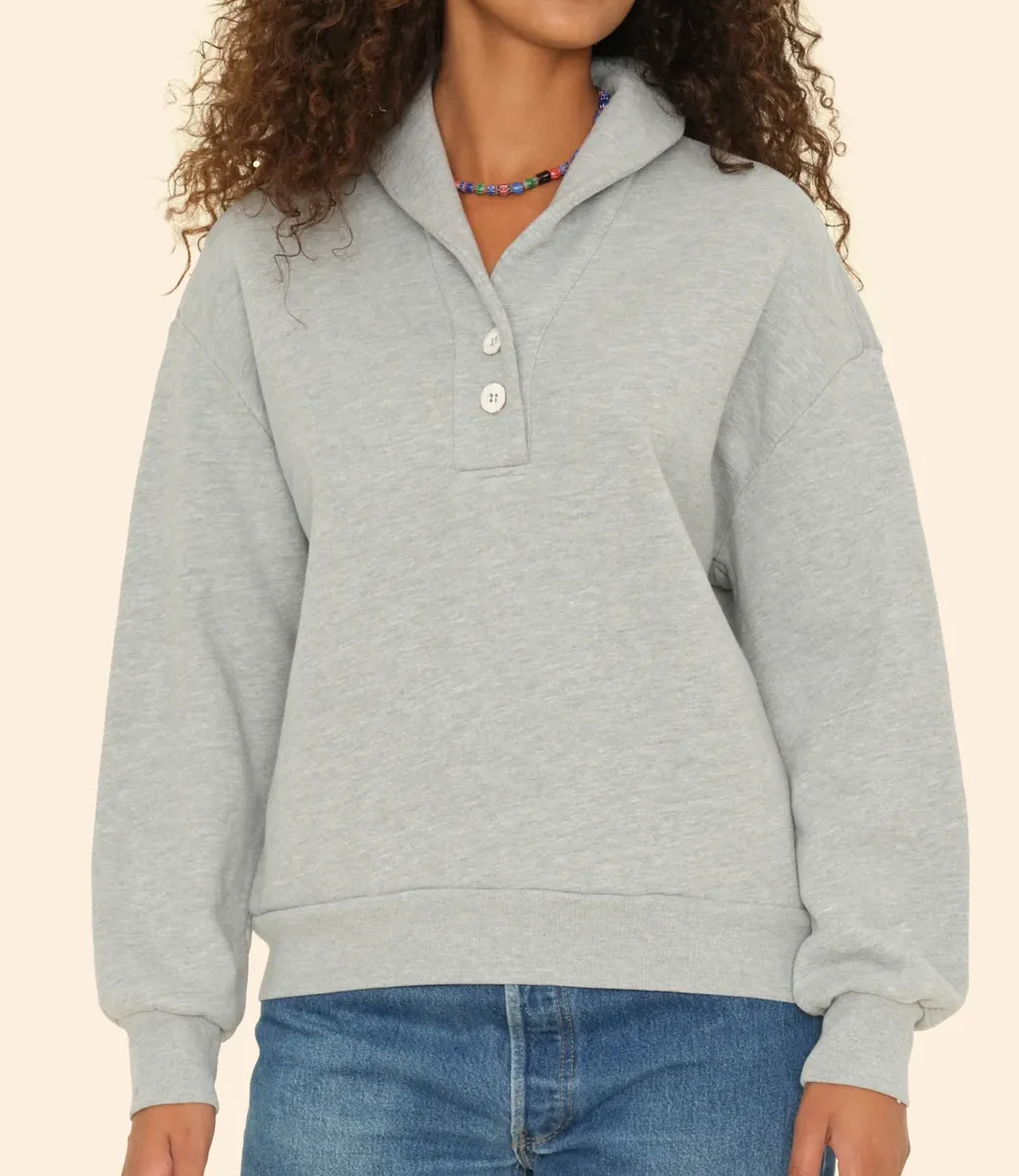 KASS SWEATSHIRT - HEATHER GREY