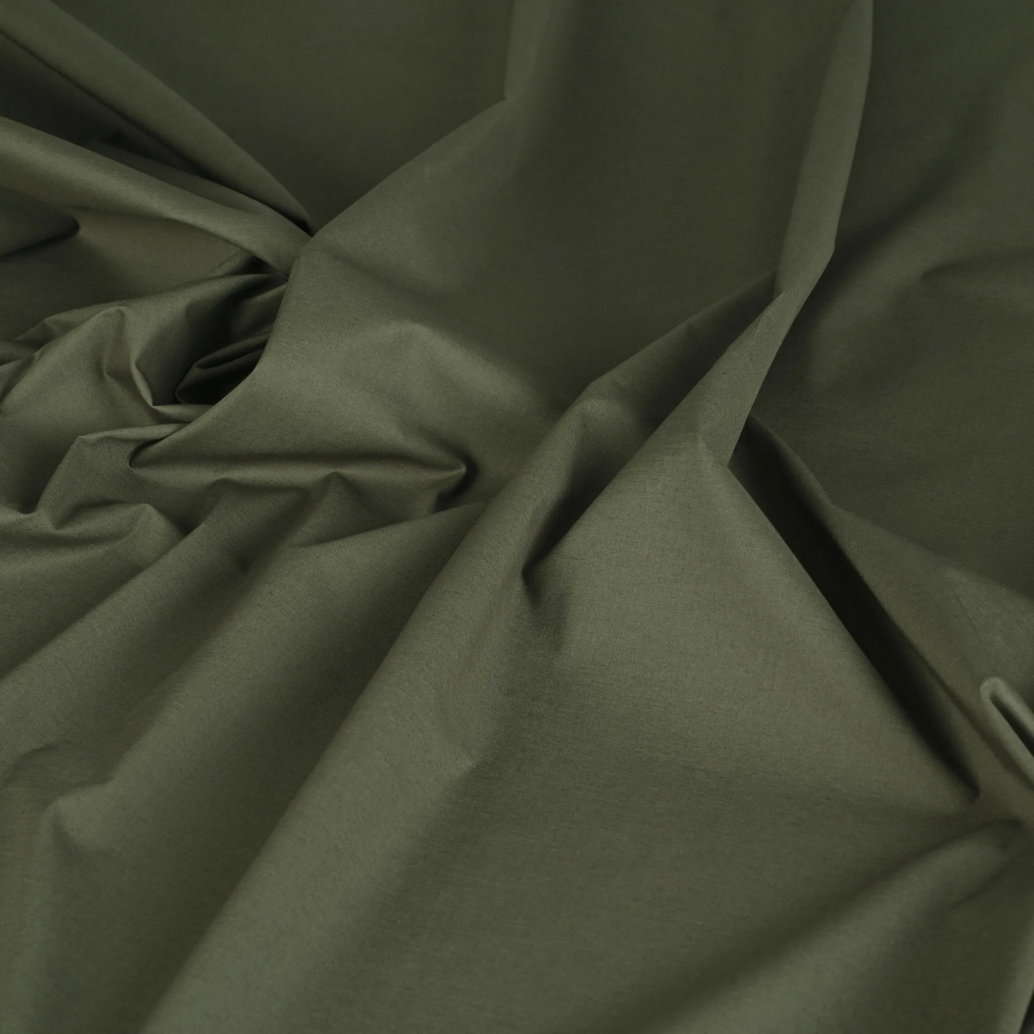 Khaki Green Poplin Fabric 8233