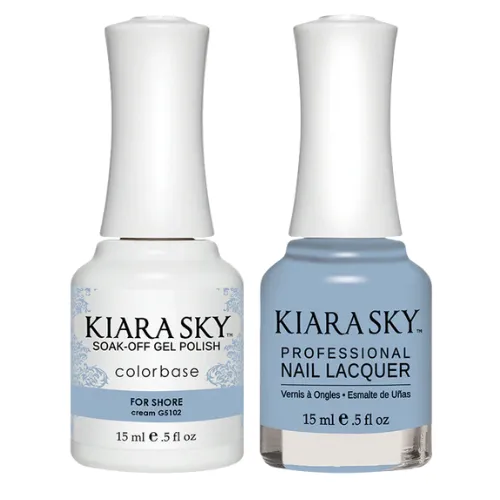 Kiara Sky All-in-One Gel   Polish Duo - 5102 For Shore