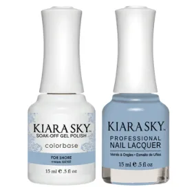 Kiara Sky All-in-One Gel   Polish Duo - 5102 For Shore