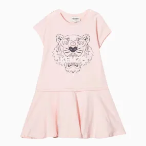 Kid's Tiger Logo Print T Shirt Dress Toddlers