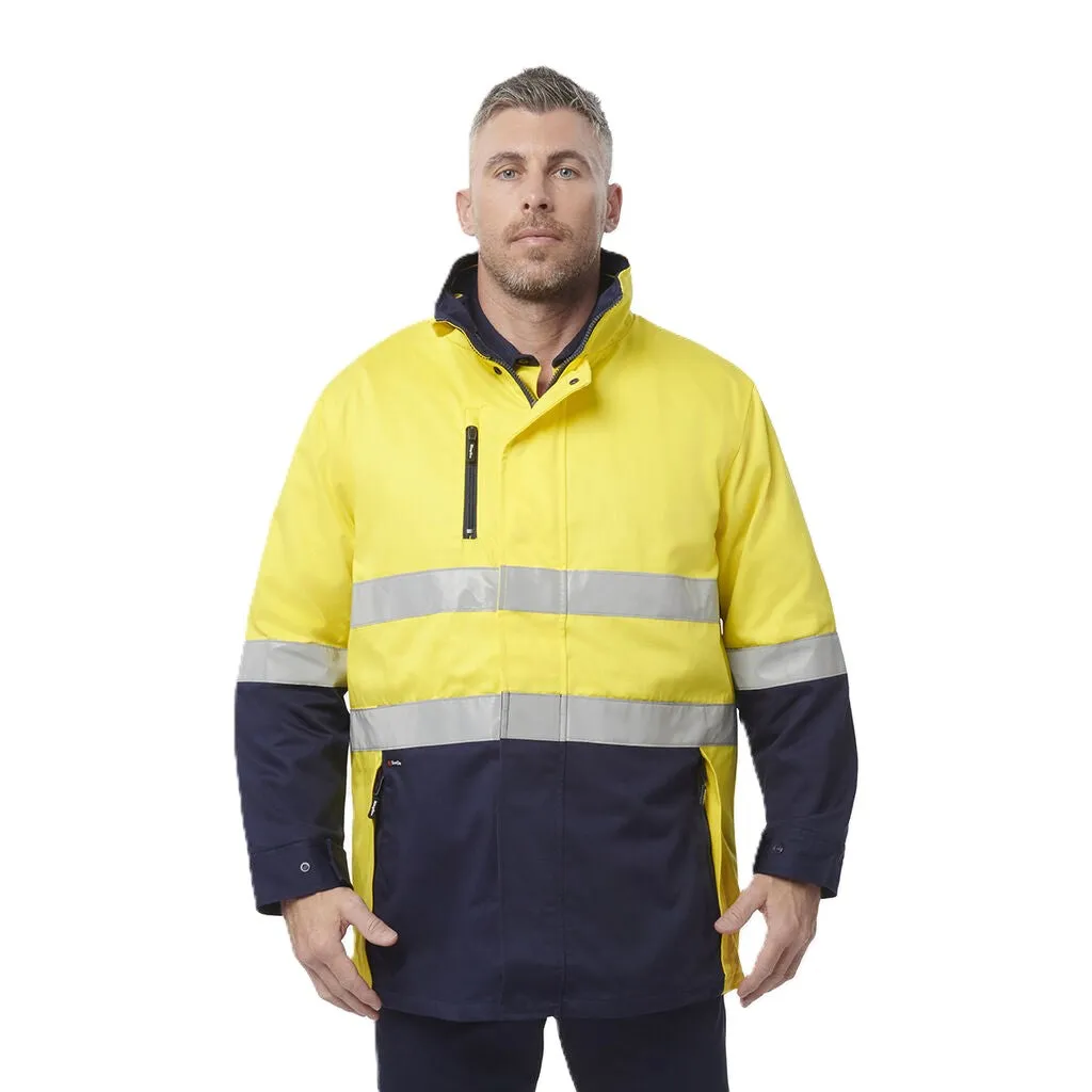 King Gee Originals 3 in 1 Hi-Vis Cotton Drill Reflective Work Jacket (K55400)