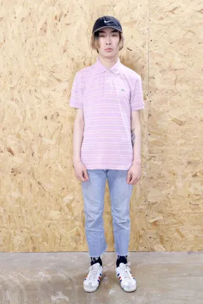 Lacoste Pink Stripe Polo Shirt