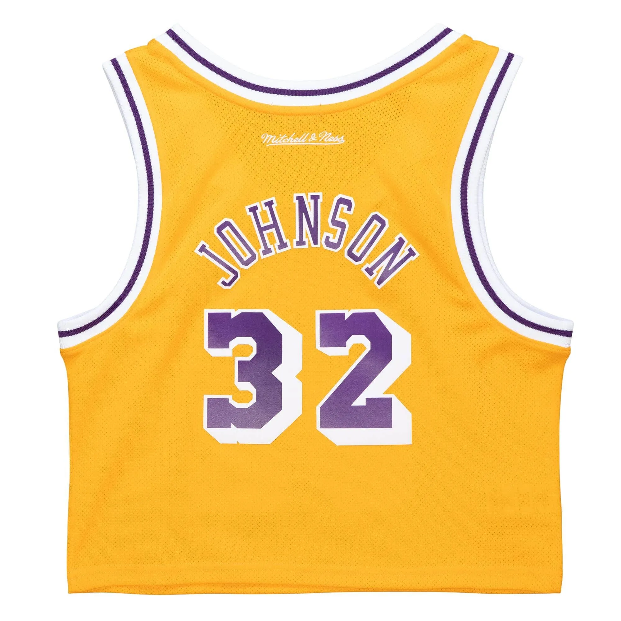 Lakers NBA Women's Crop Top Tank Johnson Jersey