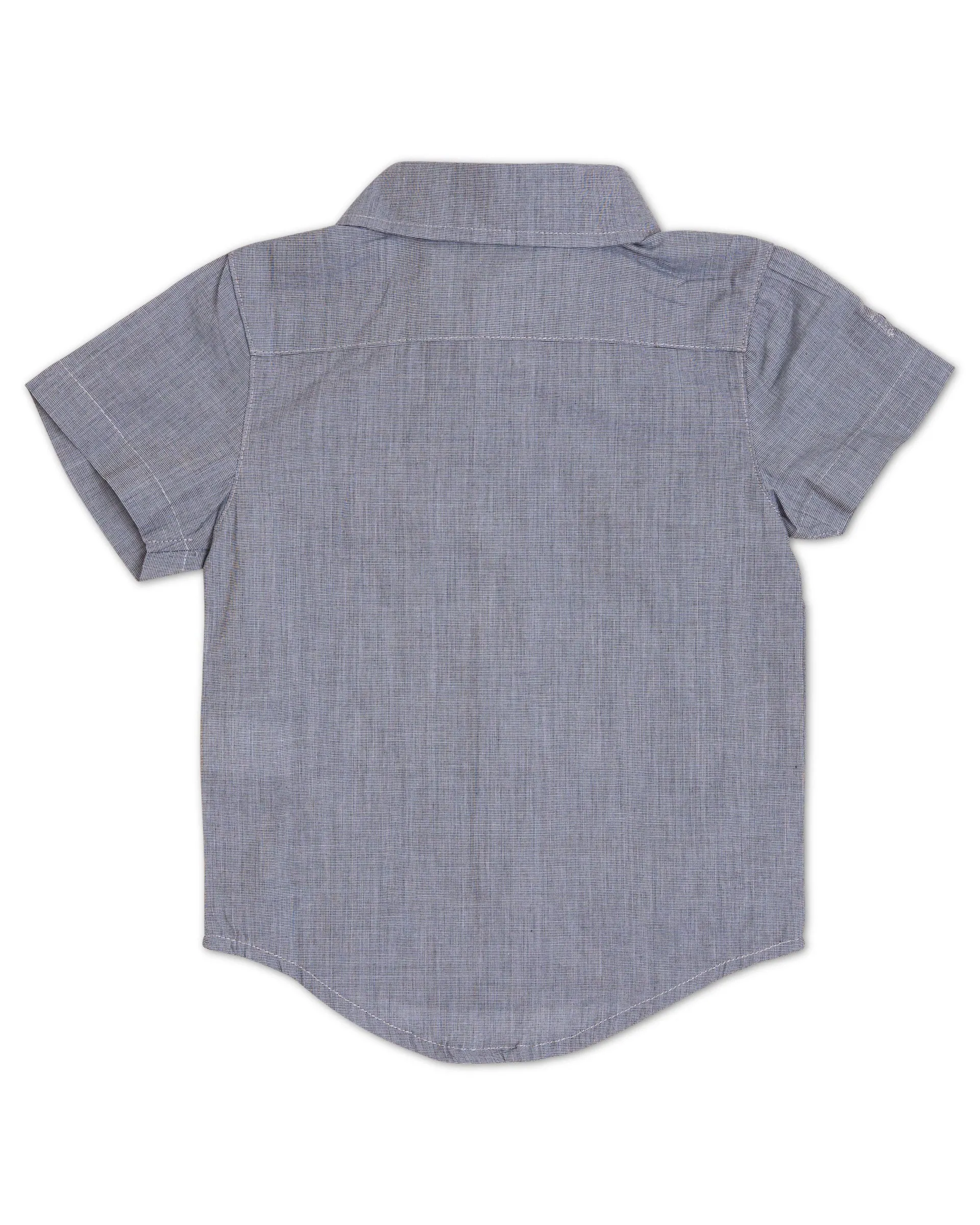 Littlest Prince Steel Blue Short Sleeve