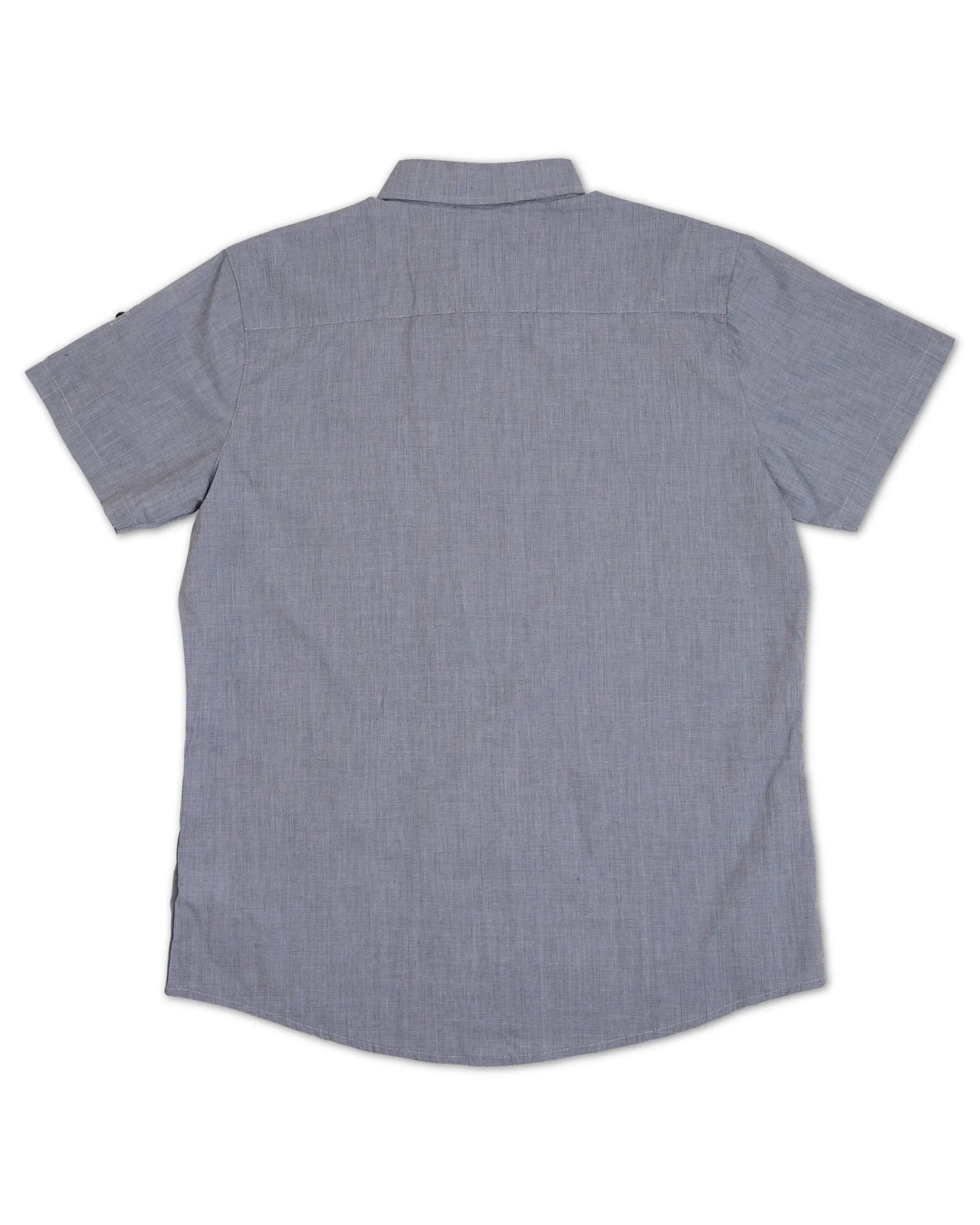 Littlest Prince Steel Blue Short Sleeve