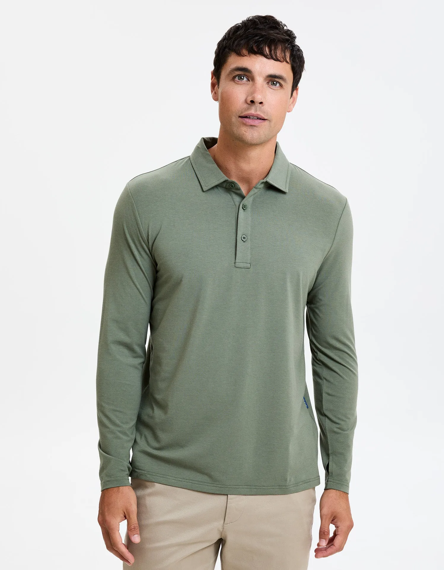 Long Sleeve Polo Shirt UPF50  Sensitive Collection