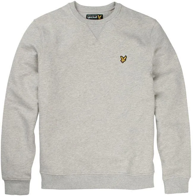 Lyle and Scott Mens Crew Neck Sweatshirt Grey Marl