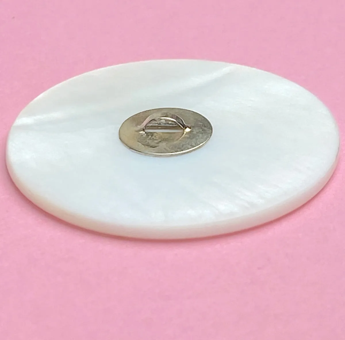 Magnolia, Mother of Pearl Button by Susan Clarke, 1-3/8" #SC-1211