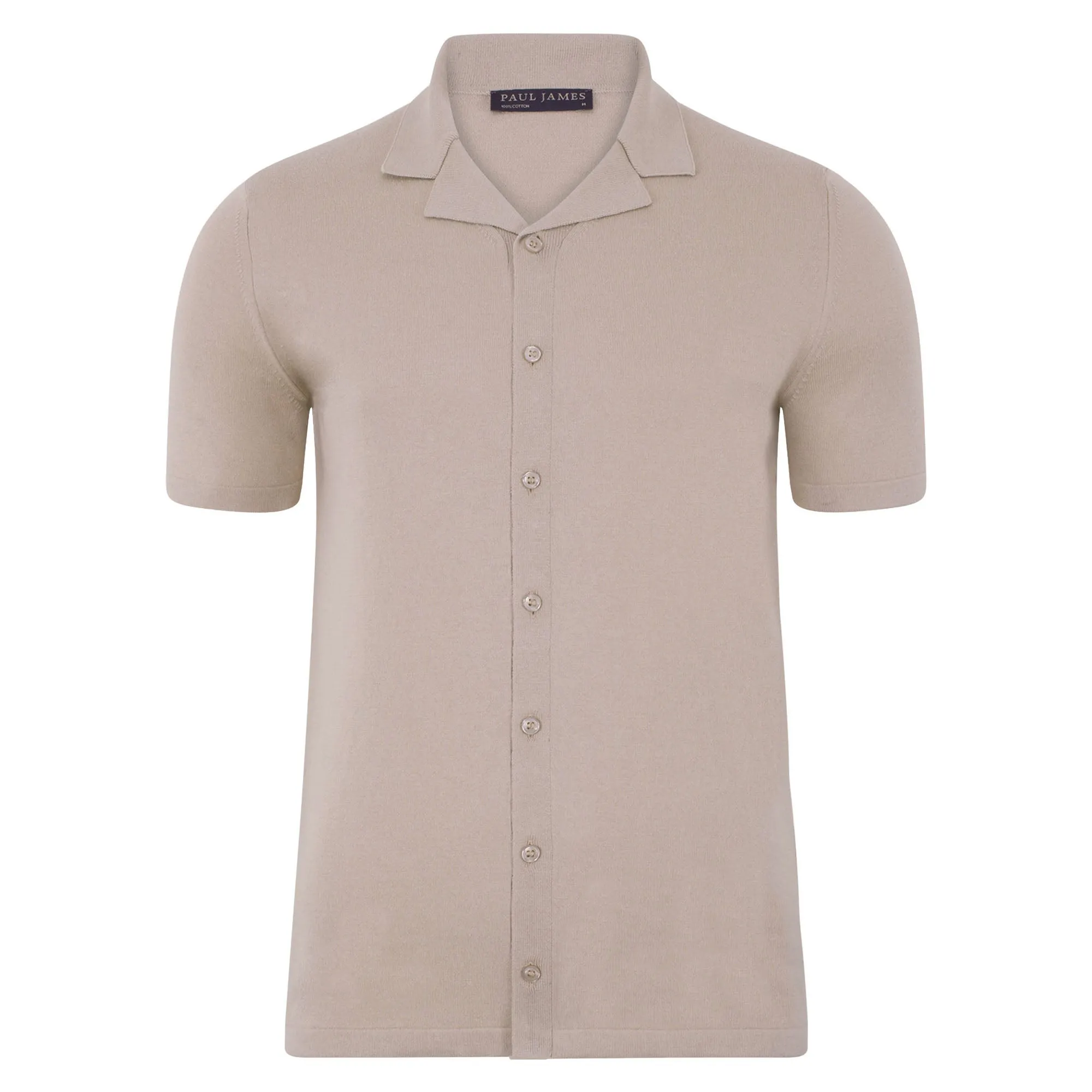 Mens Ultra Fine Cotton Cuban Collar Shirt