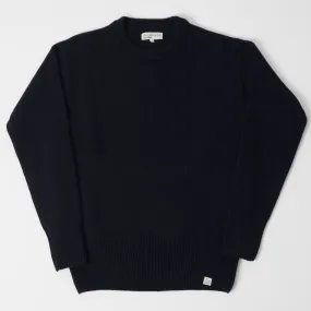 Merz b. Schwanen LOCC01 Knit Crew Neck Pullover - Dark Navy