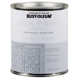 Milk Paint Finish, White, 30-oz.