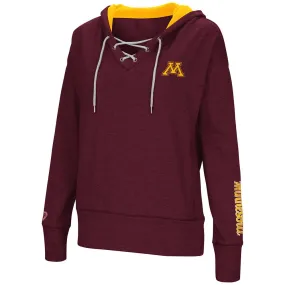 Minnesota Golden Gophers Colosseum WOMEN'S Rhymes Lace Up Hoodie Sweatshirt