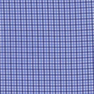 Multi Blue and White Twill Check Classic Custom Shirt 100c 70*70 Saq970a