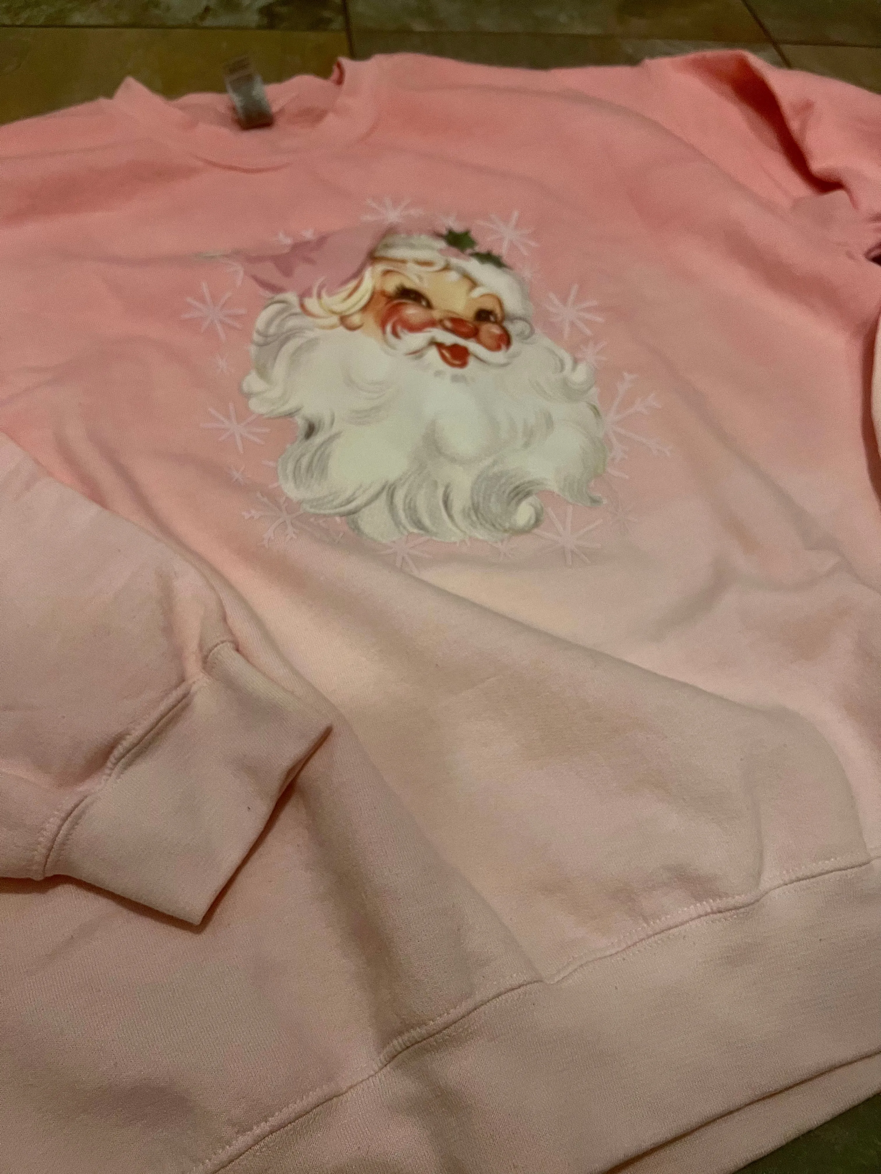 ombré santa sweatshirt