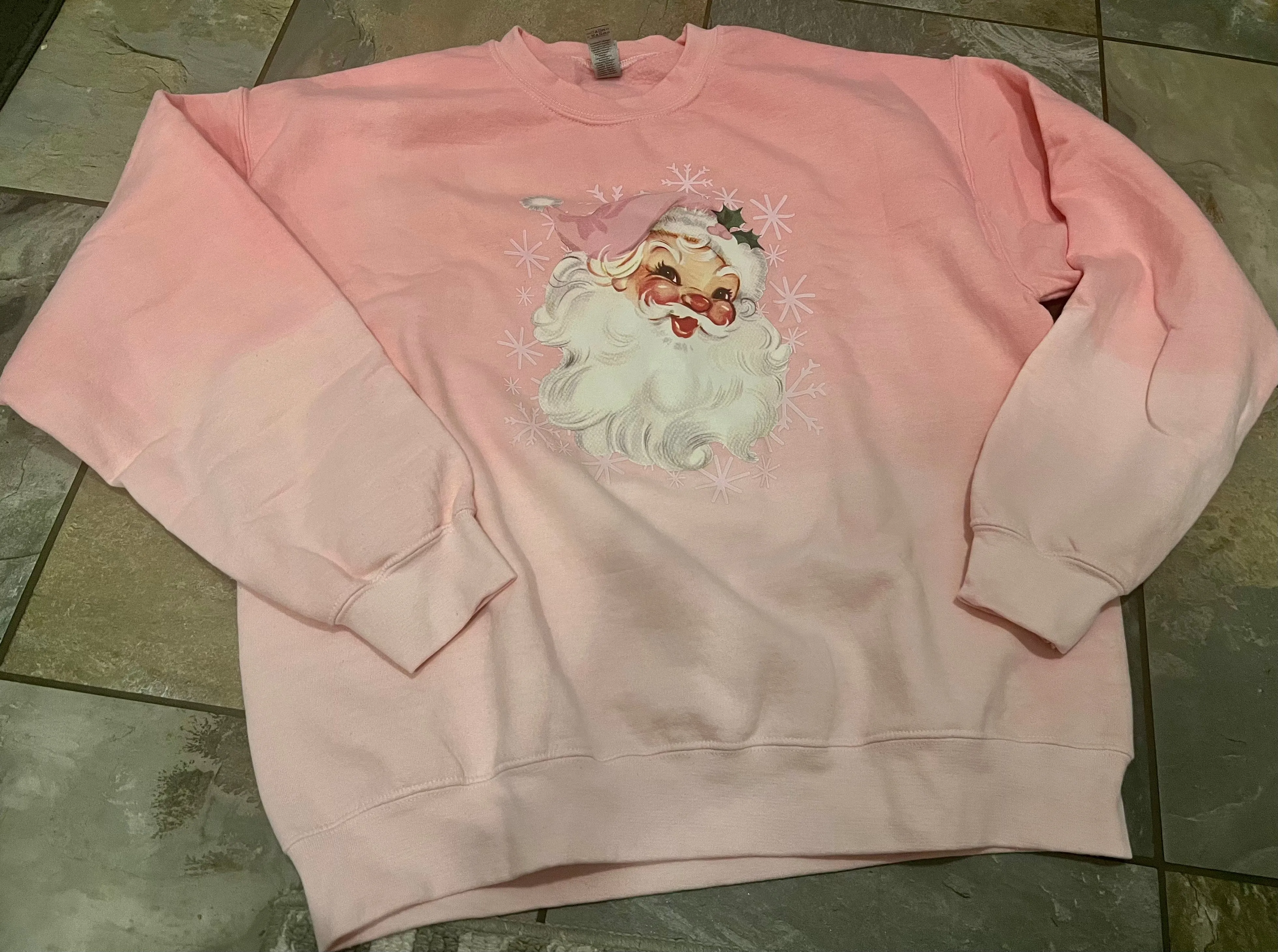 ombré santa sweatshirt