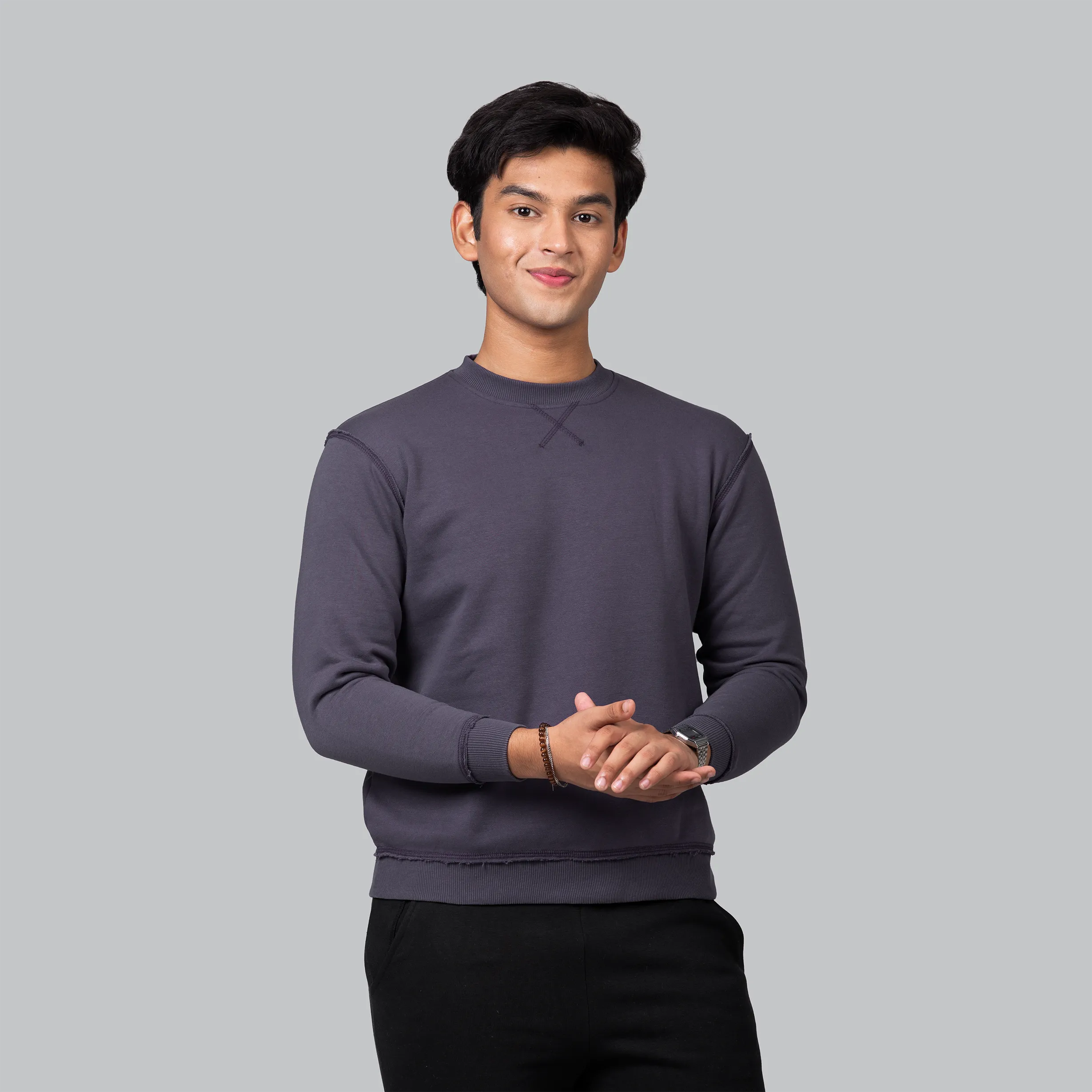 Open Edge Crewneck | Mulberry