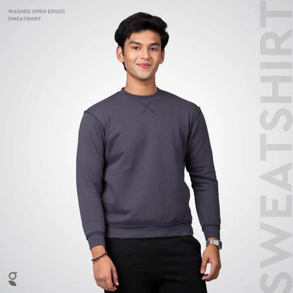 Open Edge Crewneck | Mulberry