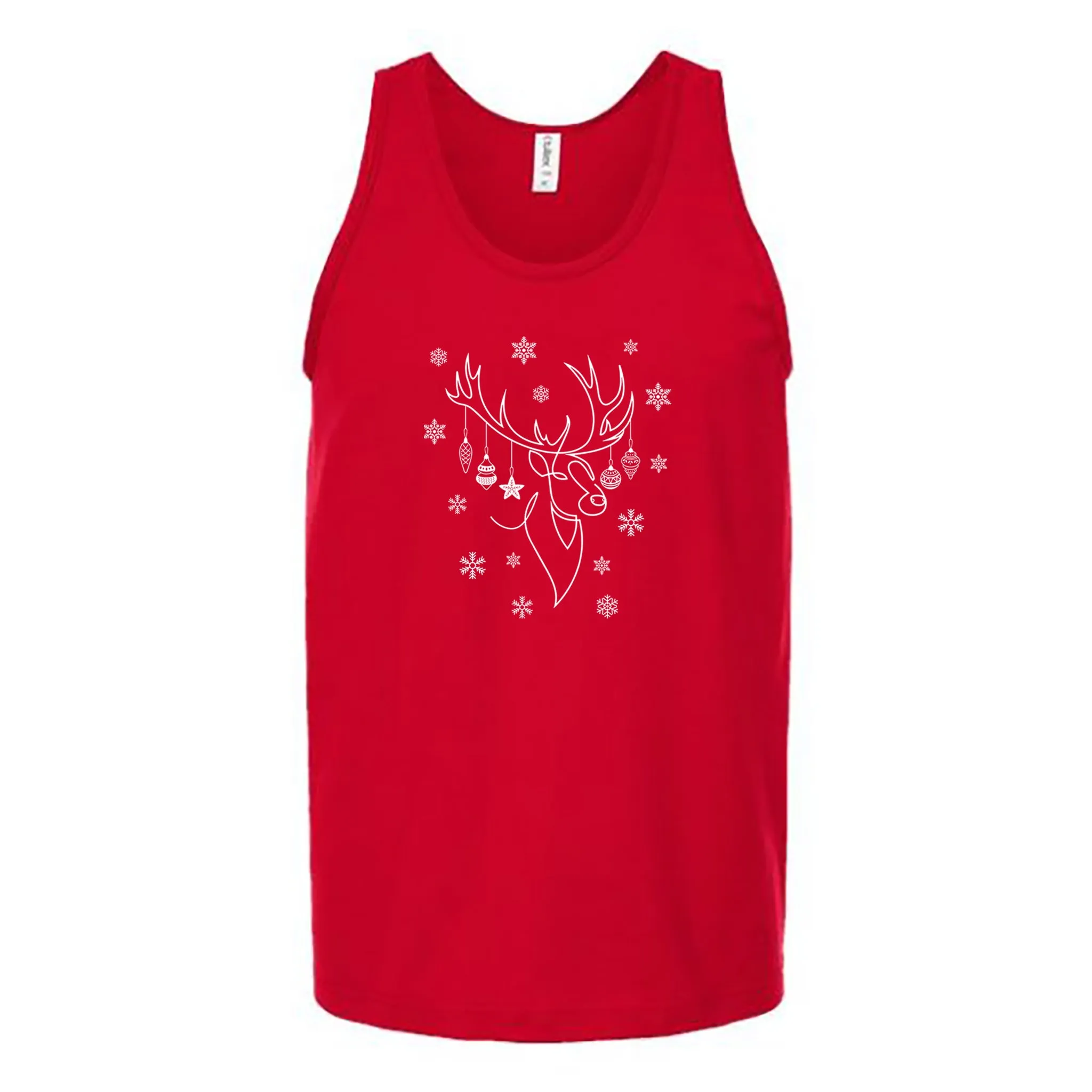 Ornamental Reindeer Unisex Tank Top