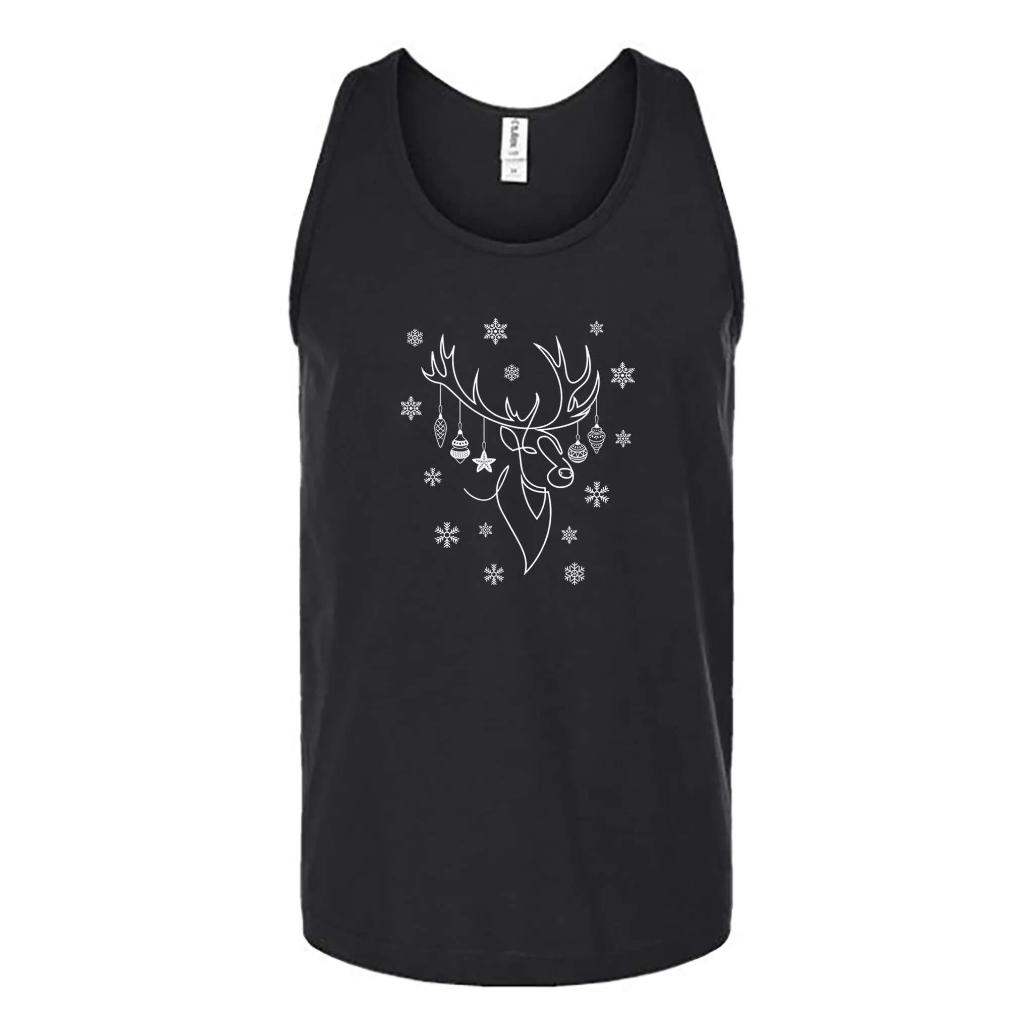 Ornamental Reindeer Unisex Tank Top